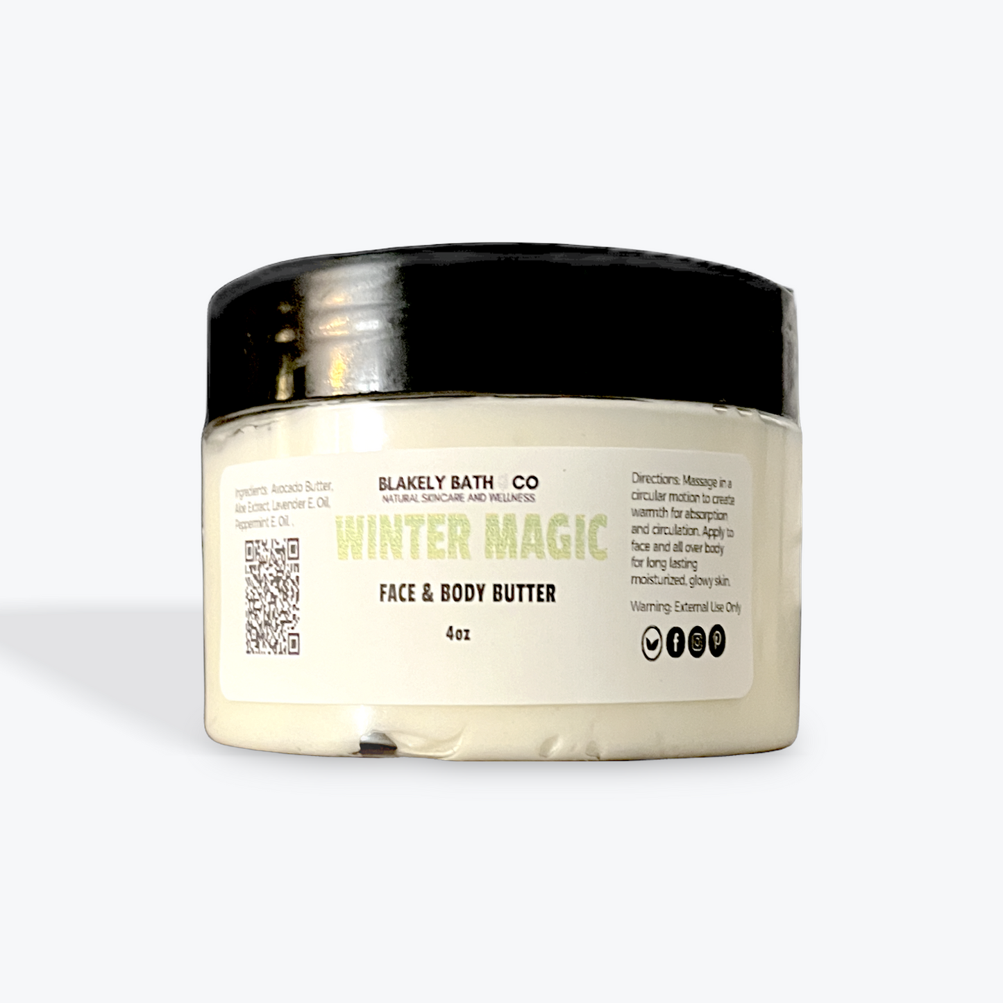 Winter Magic Body Butter - Peppermint Lavender Body Butter - Blakely Bath & Co