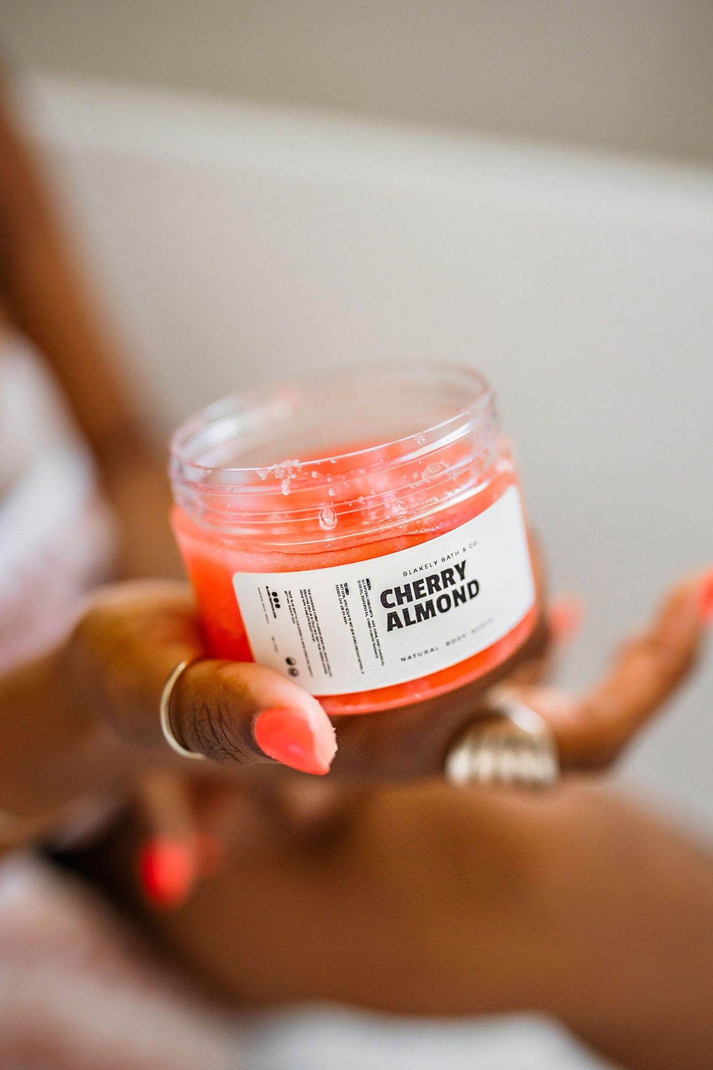Cherry Almond Natural Body Scrub - Blakely Bath & Co