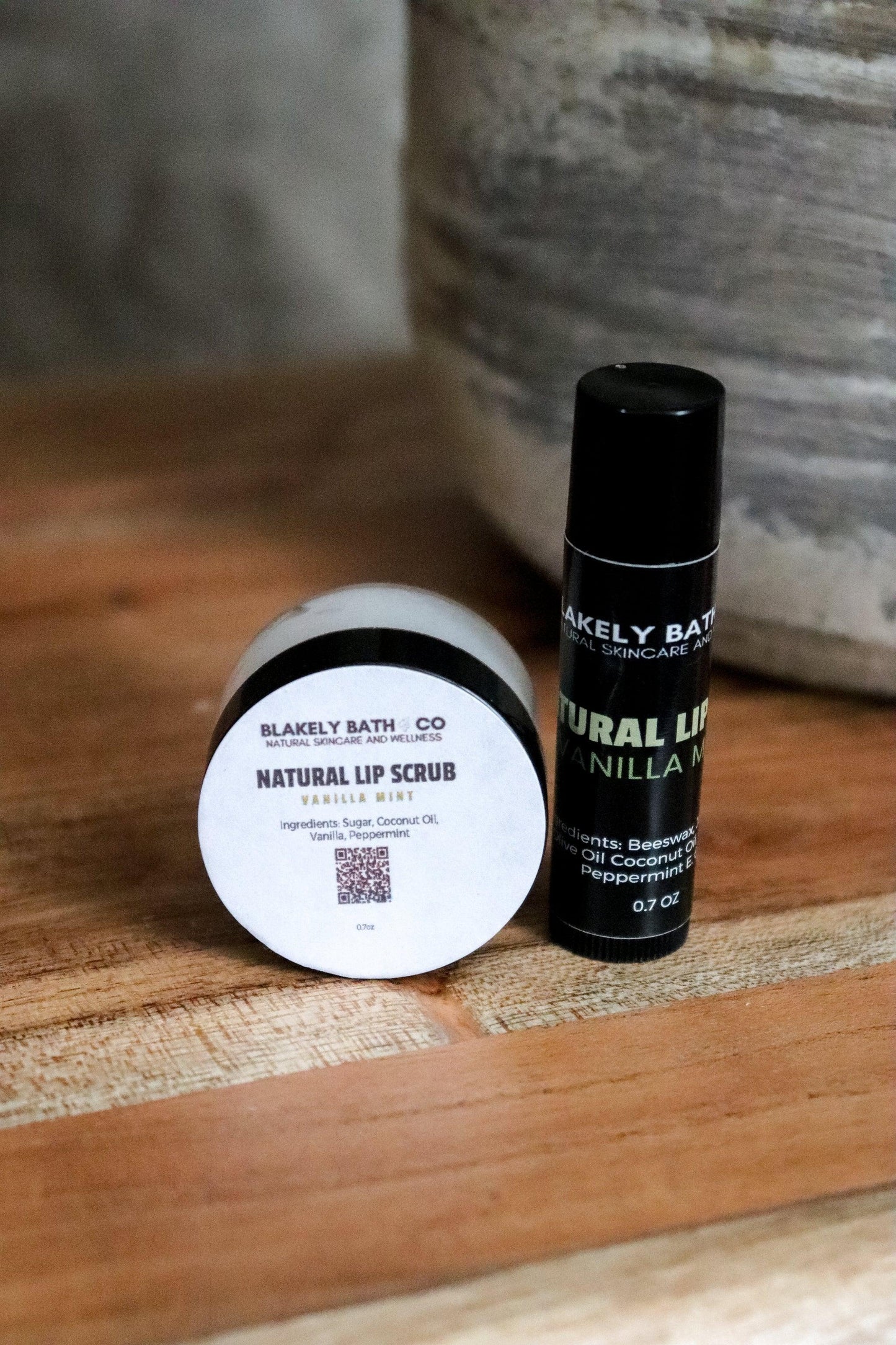 Nourishing Lip Kit – Natural Lip Scrub & Balm Set for Soft, Hydrated Lips - Blakely Bath & Co