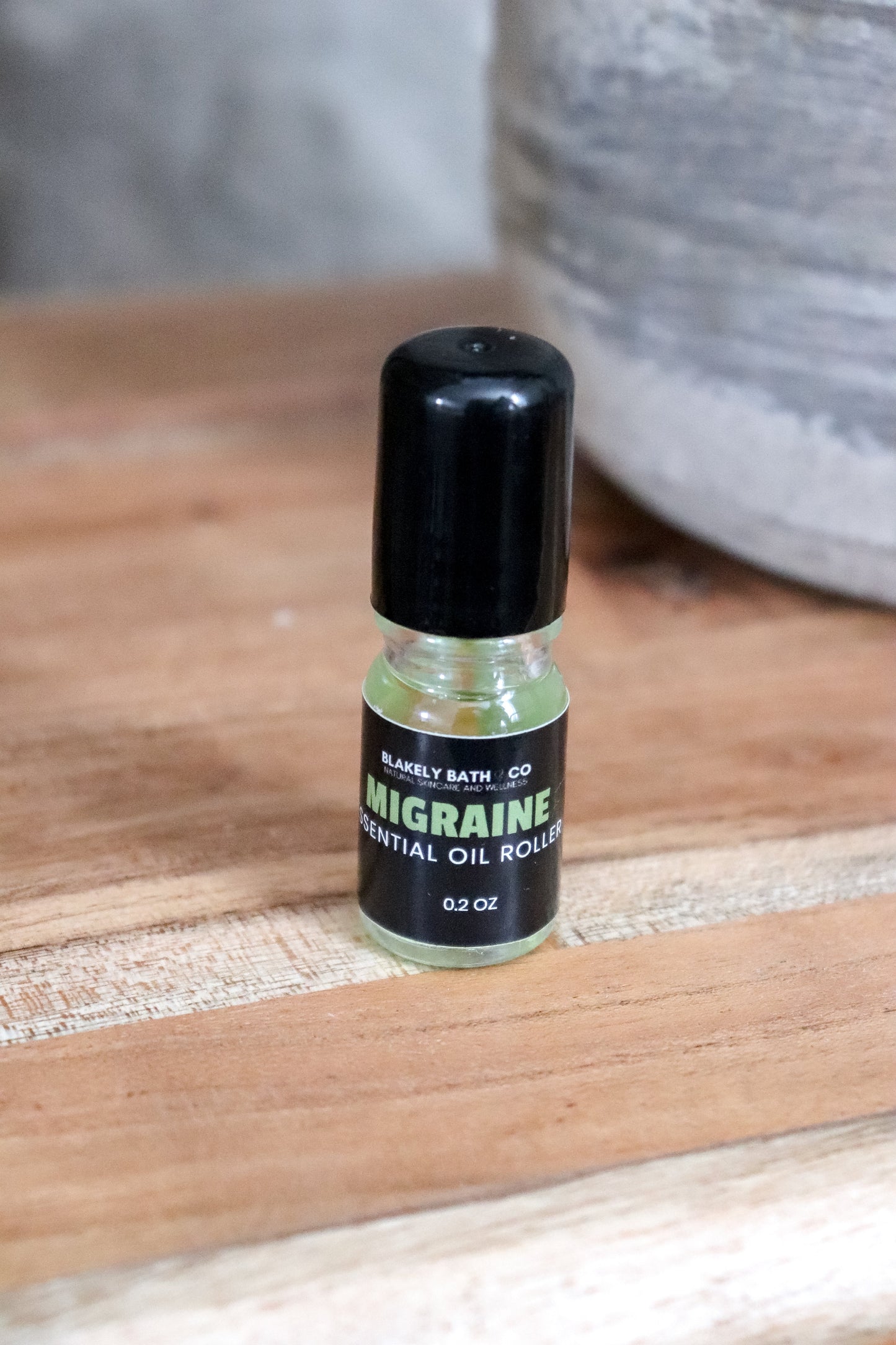 Migraine & Tension Relief Roller – Natural Essential Oil Blend for Headaches & Stress - Blakely Bath & Co