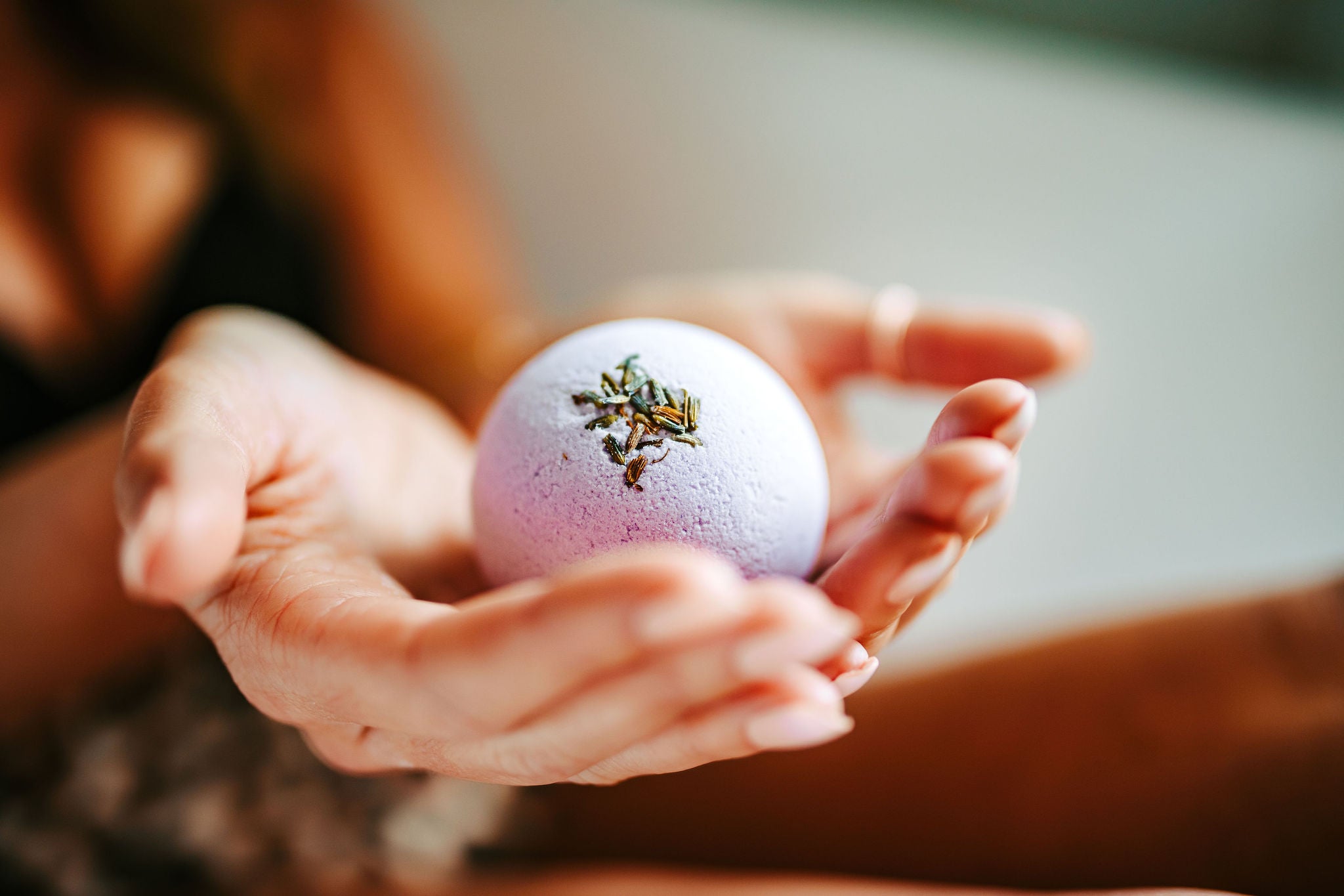 Relax with Blakely Bath & Co Lavish Lavender bath bomb which promotes relaxation, sleep and reduce soreness.