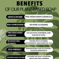 Plant-based soap bars for gentle cleansing and nourishing, made with all-natural ingredients to hydrate and soothe sensitive skin by Blakely Bath & Co