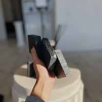 Lavender Charcoal Soap by Blakely Bath & Co for detoxifying and soothing oily skin and acne, infused with calming lavender and activated charcoal to purify and cleanse deeply
