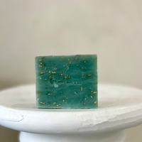 Winter Magic Face and Body Soap Bar by Blakely Bath & Co, infused with peppermint, lavender, rosemary, and soothing oatmeal to cleanse, hydrate, and refresh skin with a calming, winter-inspired scent