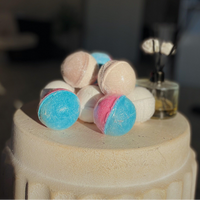 Blakely Bath & Co Luxury Assorted Bath Bombs, a collection of vibrant, fizzing bath bombs in various scents, designed to relax, soothe, and nourish your skin for a luxurious bath experience