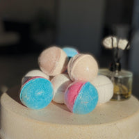 Blakely Bath & Co Luxury Assorted Bath Bombs, a collection of vibrant, fizzing bath bombs in various scents, designed to relax, soothe, and nourish your skin for a luxurious bath experience