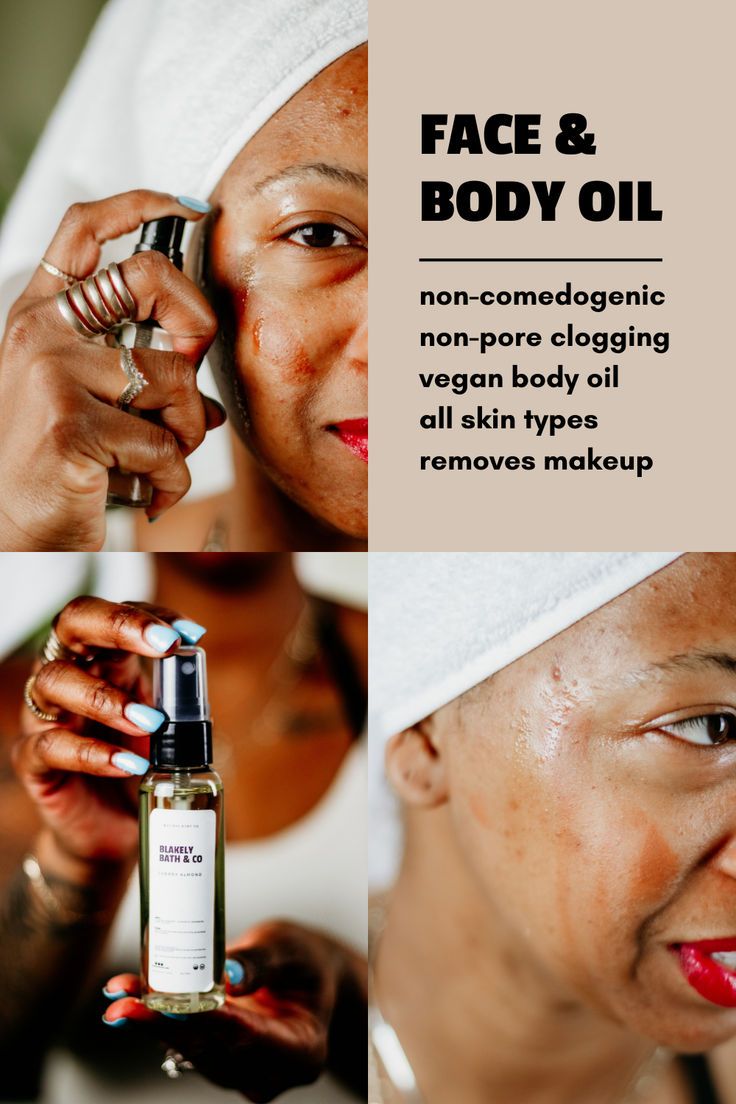 Blakely Bath & Co Nourishing Face and Body Oil, a hydrating blend of natural, non-pore clogging, non-comedogenic, vegan oils for soft, smooth skin, perfect for both face and body