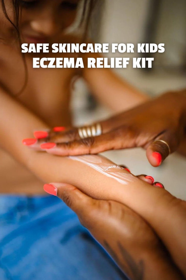 Image of applying Silk Dream Moisturizing Cream by Blakely Bath & Co to a child’s skin – safe, gentle hydration for eczema relief and smooth, nourished sensitive skin.