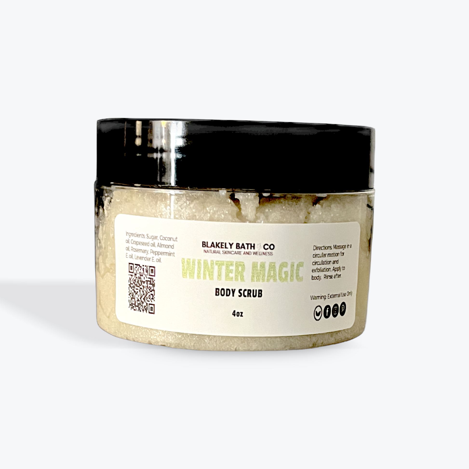 Winter Magic Body Scrub - Peppermint Lavender - Blakely Bath & Co 