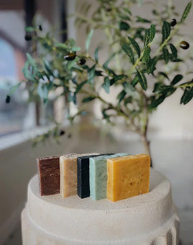 Blakely Bath & Co best-selling natural soap bars, featuring organic ingredients, with a free mini soap sample to experience the luxurious, skin-loving benefits of our handcrafted soaps