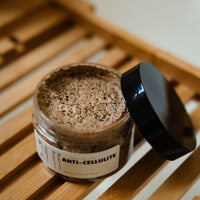 Blakely Bath & Co Coffee Anti-Aging Scrub, a rejuvenating scrub infused with coffee grounds and natural ingredients to exfoliate, firm, and smooth skin while reducing the appearance of fine lines and wrinkles