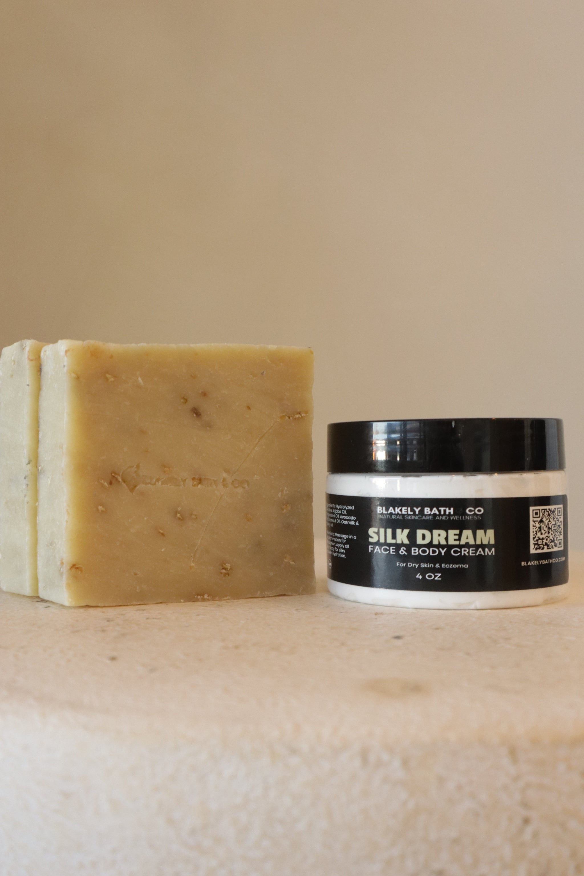 Blakely Bath & Co Dry Skin & Eczema Relief Kit, featuring natural skincare essentials designed to soothe dry, irritated skin, reduce inflammation, and provide deep hydration for eczema-prone skin
