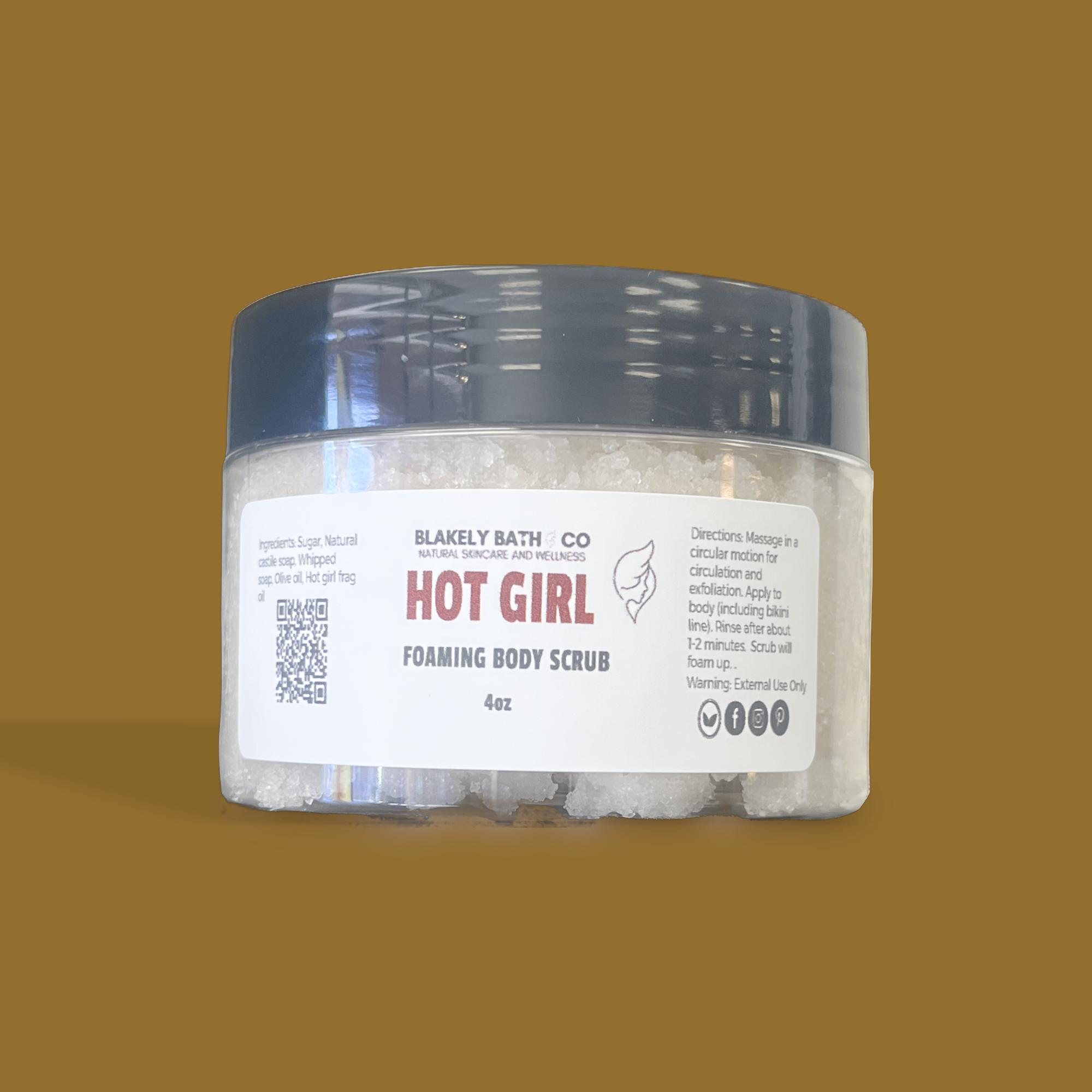 Hot girl foaming body scrub for smooth skin - Blakely Bath & Co 