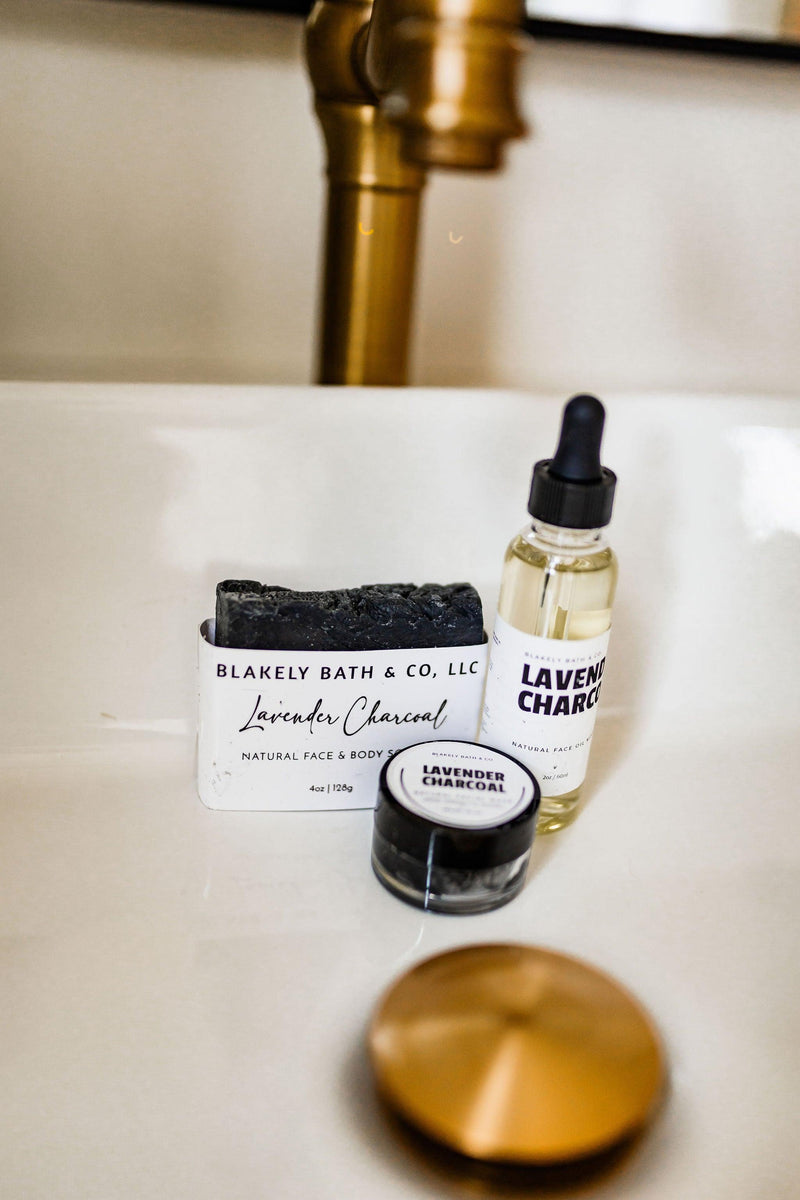 Lavender Charcoal Acne Kit | Charcoal Acne Kit | Blakely Bath & Co