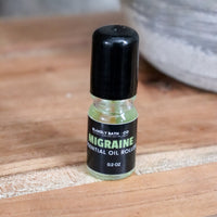 Natural Migraine & Tension Relief Roller – essential oil blend for fast headache relief, migraine relief, tension and soothing aromatherapy.