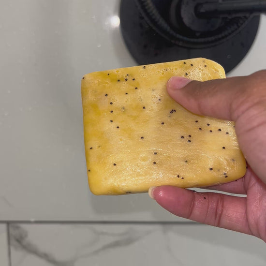 Pomegranate Pear Exfoliating Soap Bar - Blakely Bath & Co  Best Soap Bar for shaving and waxing to reduce ingrown hairs