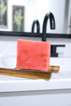 Rose Gold soap bar with honey and Abyssinian oil – brightening and moisturizing handmade soap by Blakely Bath & Co
